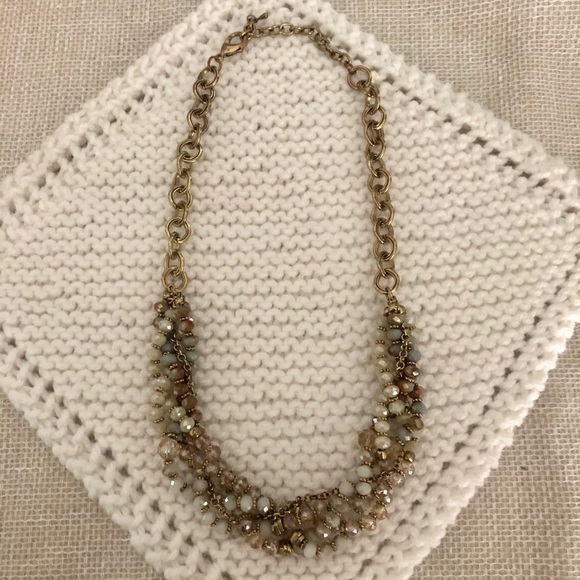 Gold Multi-Strand Adjustable Statement Necklace - Picture 2 of 2